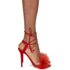 Charlotte Olympia Red Suede Salsa Sandals