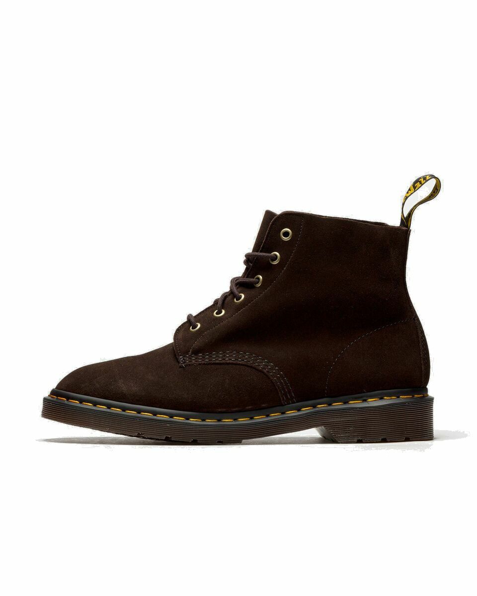 Photo: Dr.Martens 101 Ub Chocolate Repello Calf Suede Brown - Mens - Boots