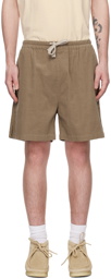 FRAME Tan Three-Pocket Shorts