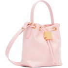 BALMAIN Pink Mini Pulse Bucket Bag