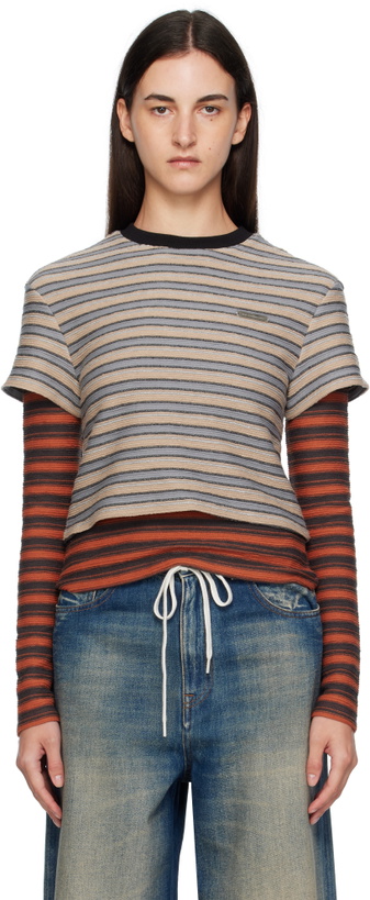 Photo: Andersson Bell Beige & Orange Stripe LS T-shirt