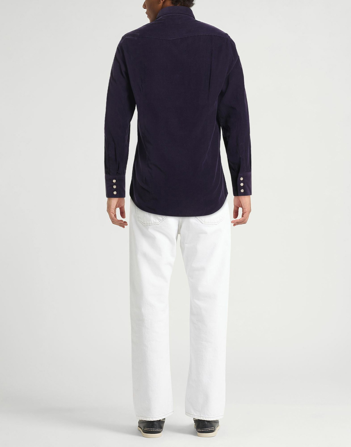 Lardini Mens Shirt Dark in Purple