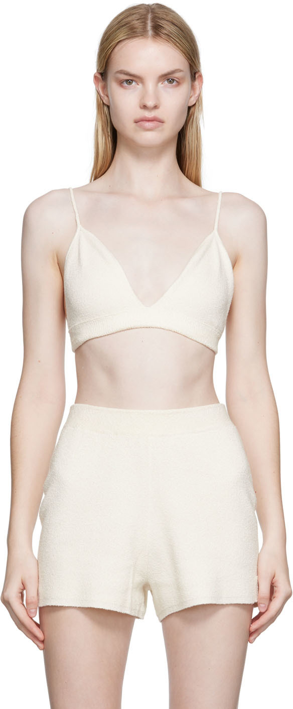 Joseph Off-White Towelling Bra