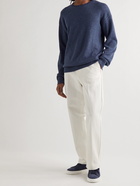 Ralph Lauren Purple label - Textured Linen and Cashmere-Blend Sweater - Blue