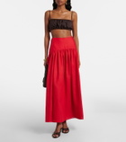 Staud Procida linen maxi skirt