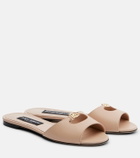 Dolce&Gabbana DG leather slides