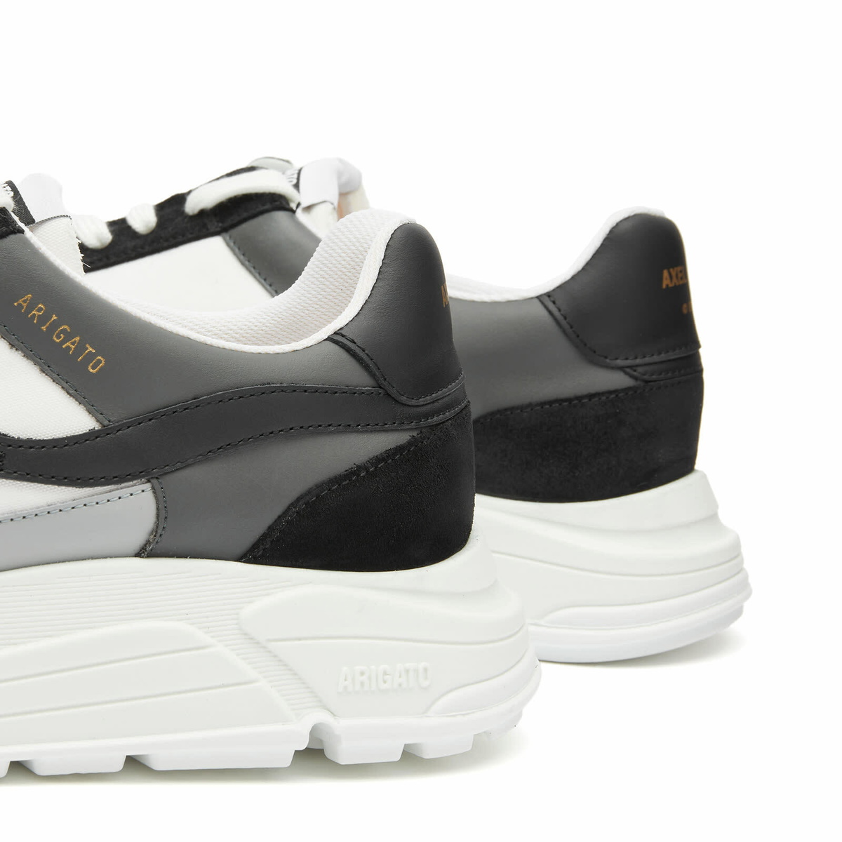 Axel Arigato Men's Rush Bee Bird Sneakers in White/Black Axel Arigato Men's Rush Bee Bird Sneakers in White/Black
