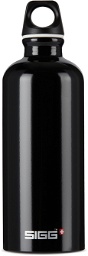 SIGG Black Aluminum Traveller Classic Bottle, 600 mL