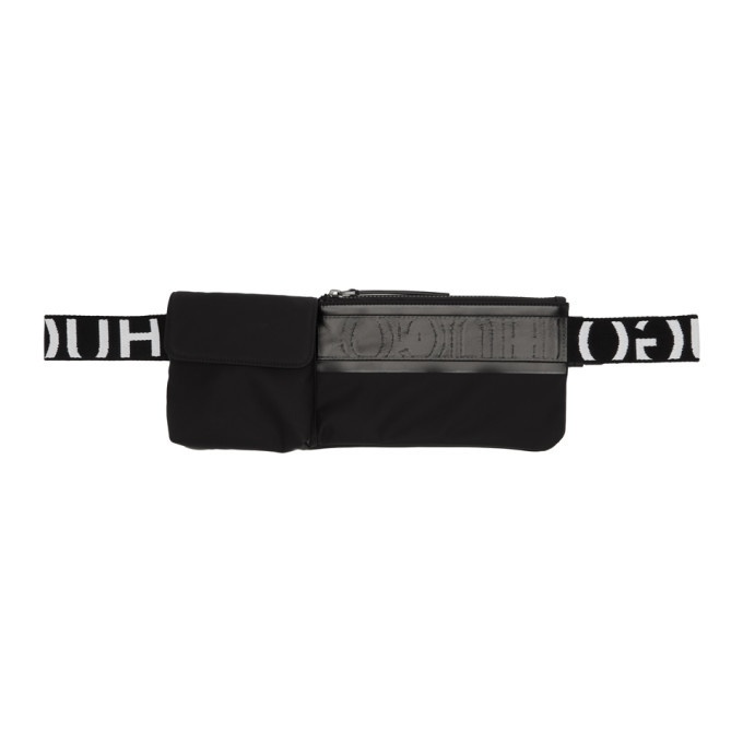 Photo: Hugo Black Reverse Logo Belt Bag