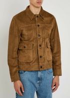Officine Générale Lazlo Suede Jacket Brown