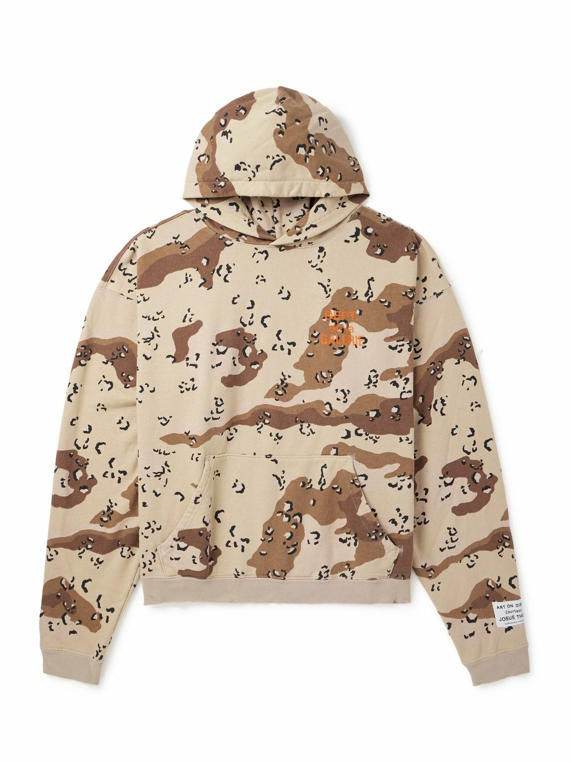 Gallery Dept. - Camouflage-Print Cotton-Jersey Hoodie - Neutrals