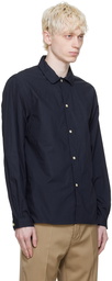 Officine Générale Navy Eloan Long Sleeve Shirt