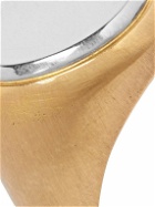 M. Cohen - 18-Karat Gold and Sterling Silver Signet Ring - Gold