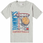 Tommy Jeans Men's Basketball Vintage T-Shirt in Grey