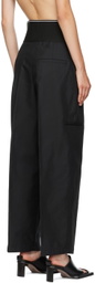 Alexander Wang Black Carrot Leg Trousers
