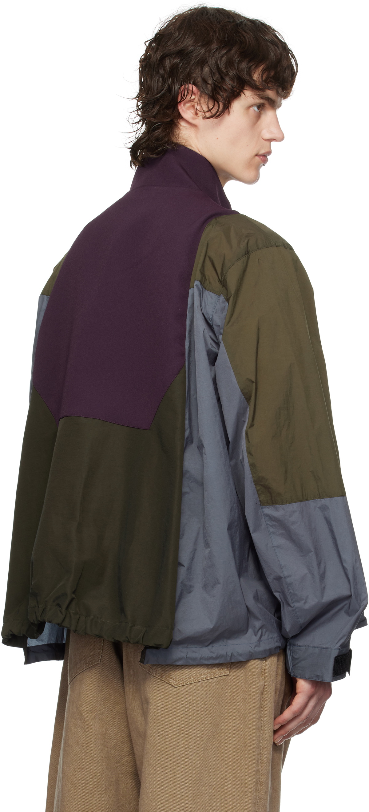 sacai Multicolor Matelasse Twill Mix Bomber Jacket Sacai