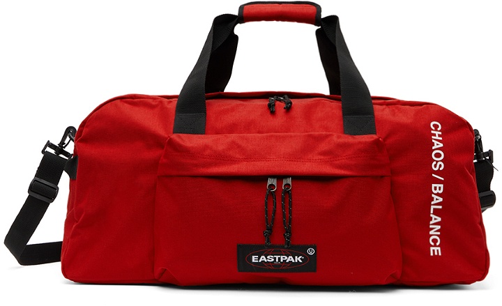 Photo: Undercover Red Eastpak Edition Recycled Canvas Duffle Bag
