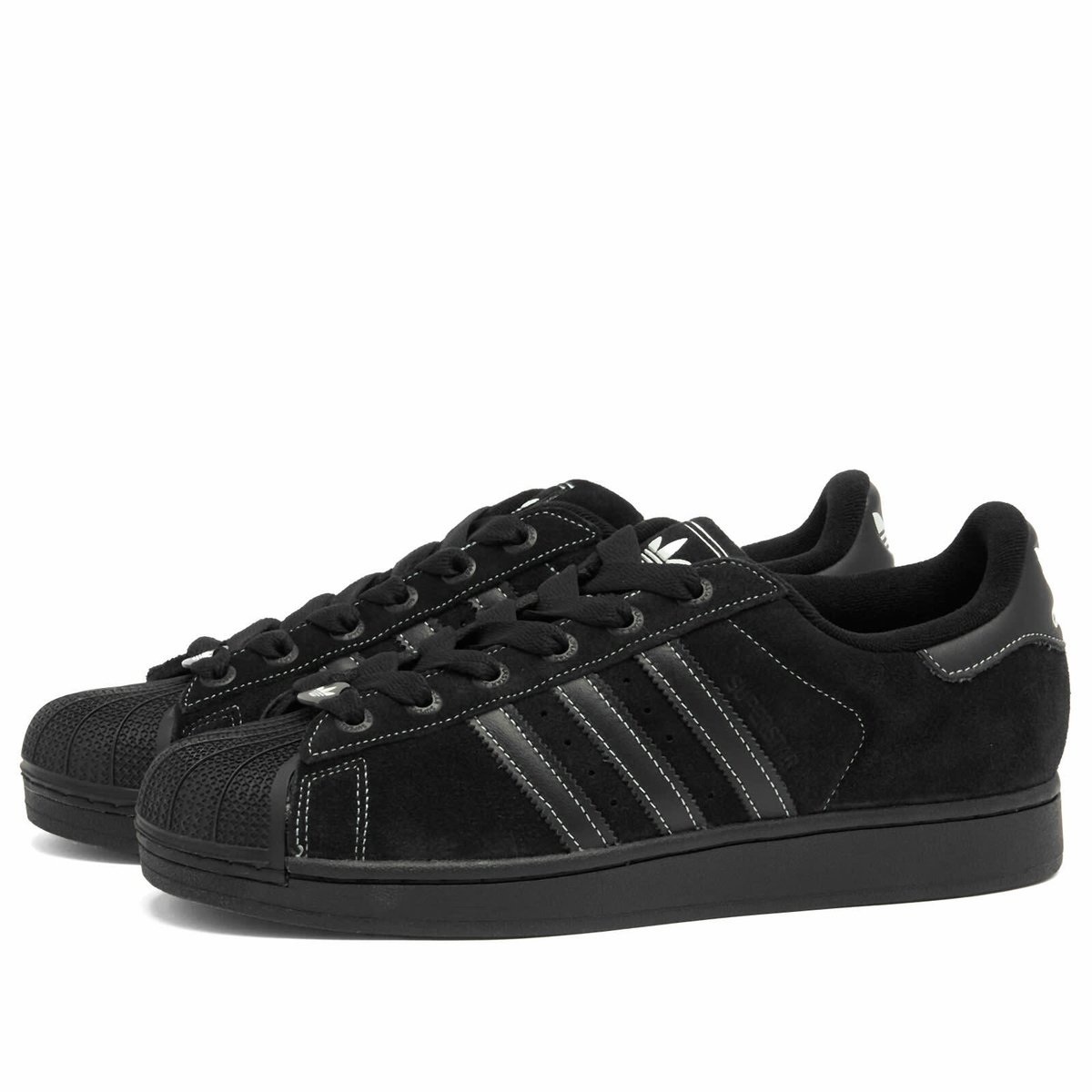 Adidas Superstar II Sneaker in Core Black/Core Black