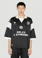 Dolce & Gabbana - Soccer Logo Polo Shirt in Black