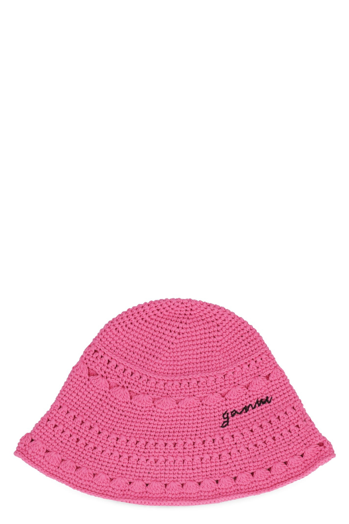 GANNI Brown Structured Rib Beret GANNI GANNI Brown Structured Rib Beret GANNI