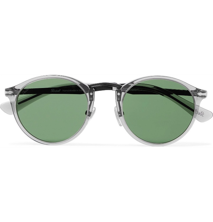 Photo: PERSOL - Round-Frame Tortoiseshell Acetate Sunglasses - Gray