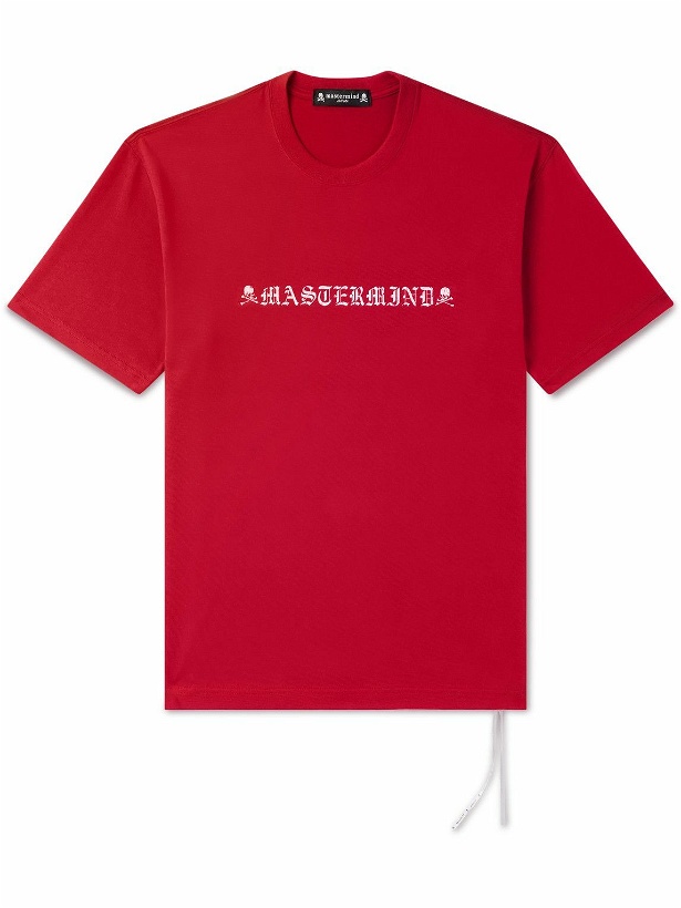 Photo: Mastermind World - Logo-Print Cotton-Jersey T-Shirt - Red