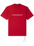 Mastermind World - Logo-Print Cotton-Jersey T-Shirt - Red