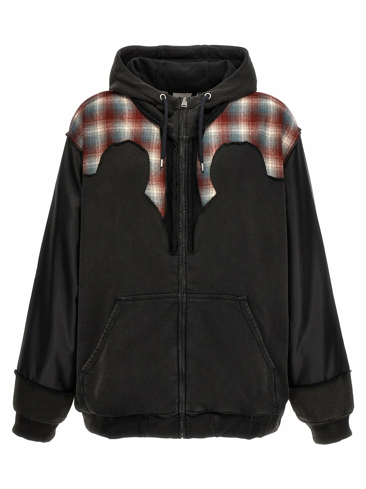 大切な Maison Margiela Black 1CON Zip-UP Hoodie Maison Margiela トップス