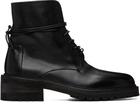 Marsèll Black Calzone Soft Pebbled Leather Boots