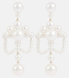 Sophie Bille Brahe - Grand Chateau de Perles 14kt gold earrings with pearls