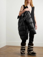 Rick Owens - Moncler Cyclopic Logo-Appliquéd Quilted Shell Down Coat - Black