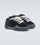 ERL Vamps Skate terry-trimmed suede sneakers