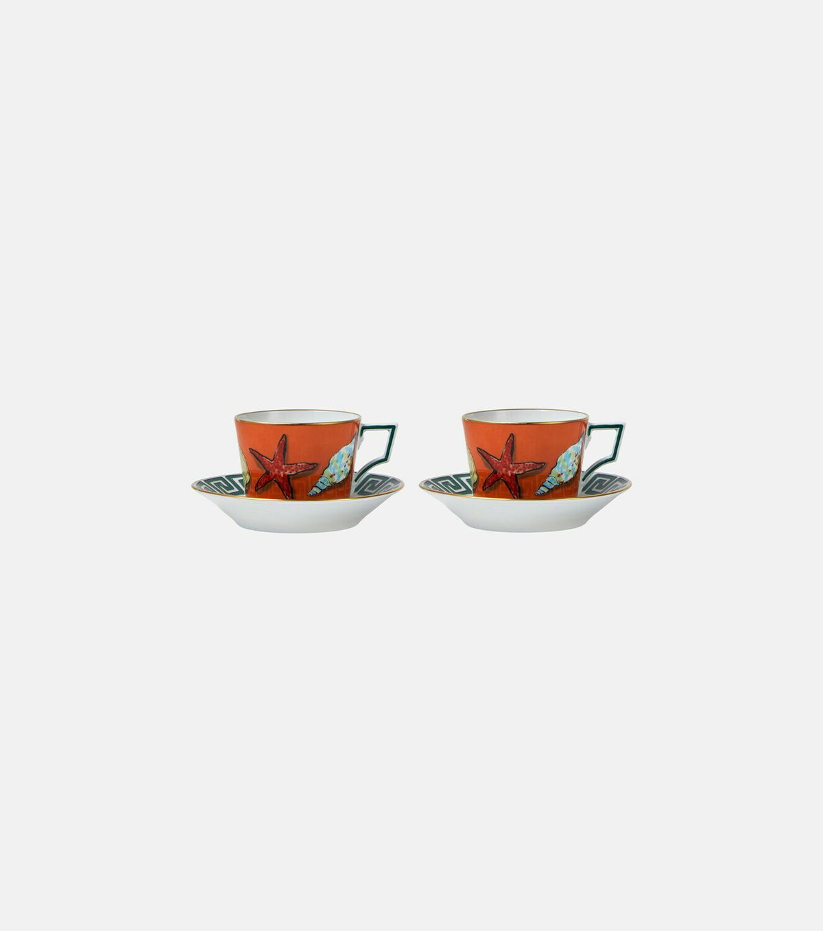 Ginori 1735 Il Viaggio Di Nettuno set of 2 teacups and saucers