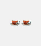 Ginori 1735 Il Viaggio Di Nettuno set of 2 teacups and saucers