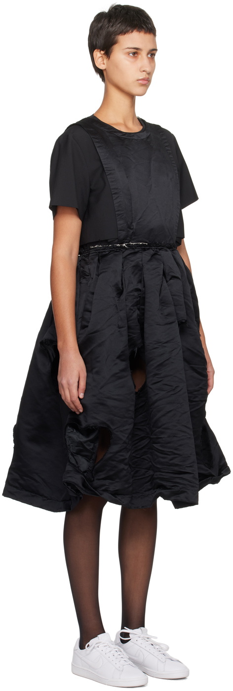 Black Comme des Garçons Black Cutout Midi Dress