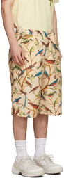 Kenzo Multicolor Tapestry Of Birds Bermuda Shorts