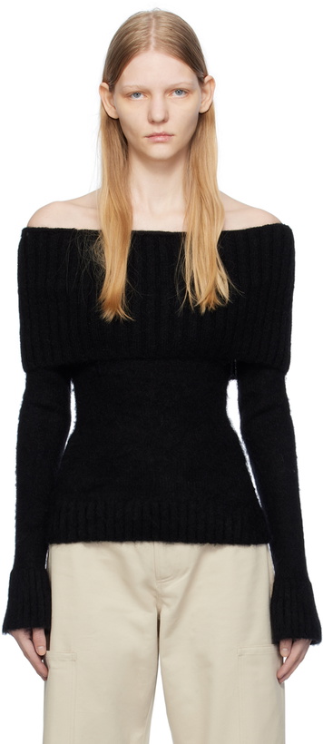Photo: Elleme Black Off Shoulder Sweater