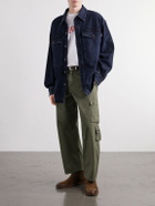 Human Made - Straight-Leg Logo-Appliquéd Cotton Cargo Trousers - Green