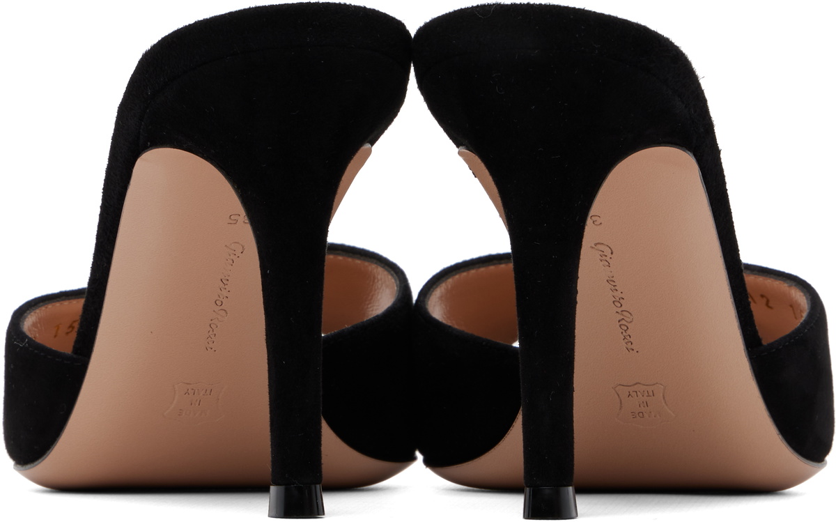 Gianvito Rossi Black Elle 85 Heeled Sandals