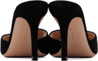 Gianvito Rossi Black Elle 85 Heeled Sandals