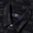 Wood Wood Cam Logo Print Denim Jacket