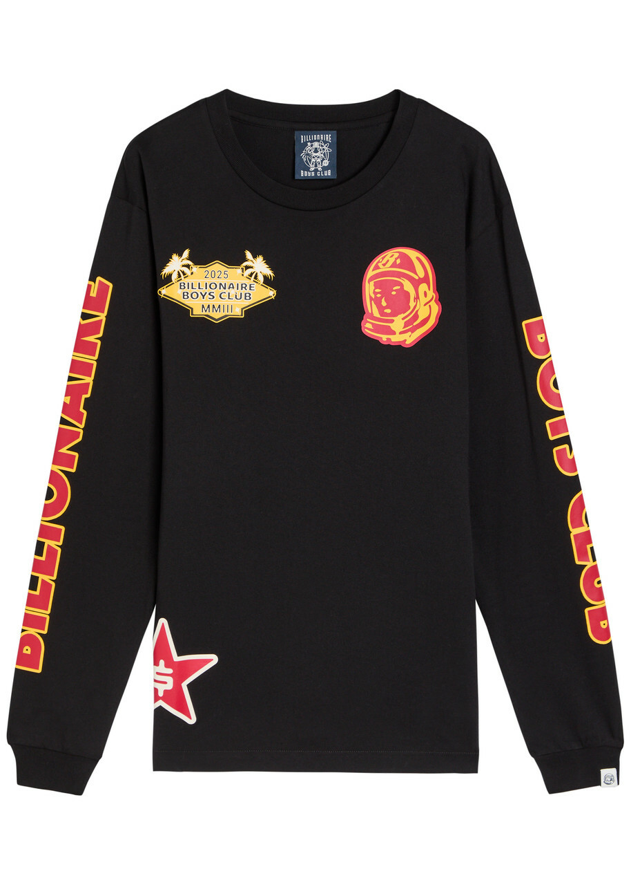 Billionaire Boys Club Appliquéd Cotton T-shirt Black