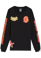 Billionaire Boys Club Appliquéd Cotton T-shirt Black