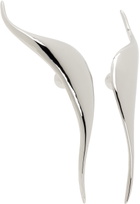 Mugler Silver Distorted Earrings