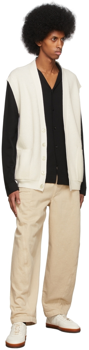 Agnona Off-White Vest Cardigan