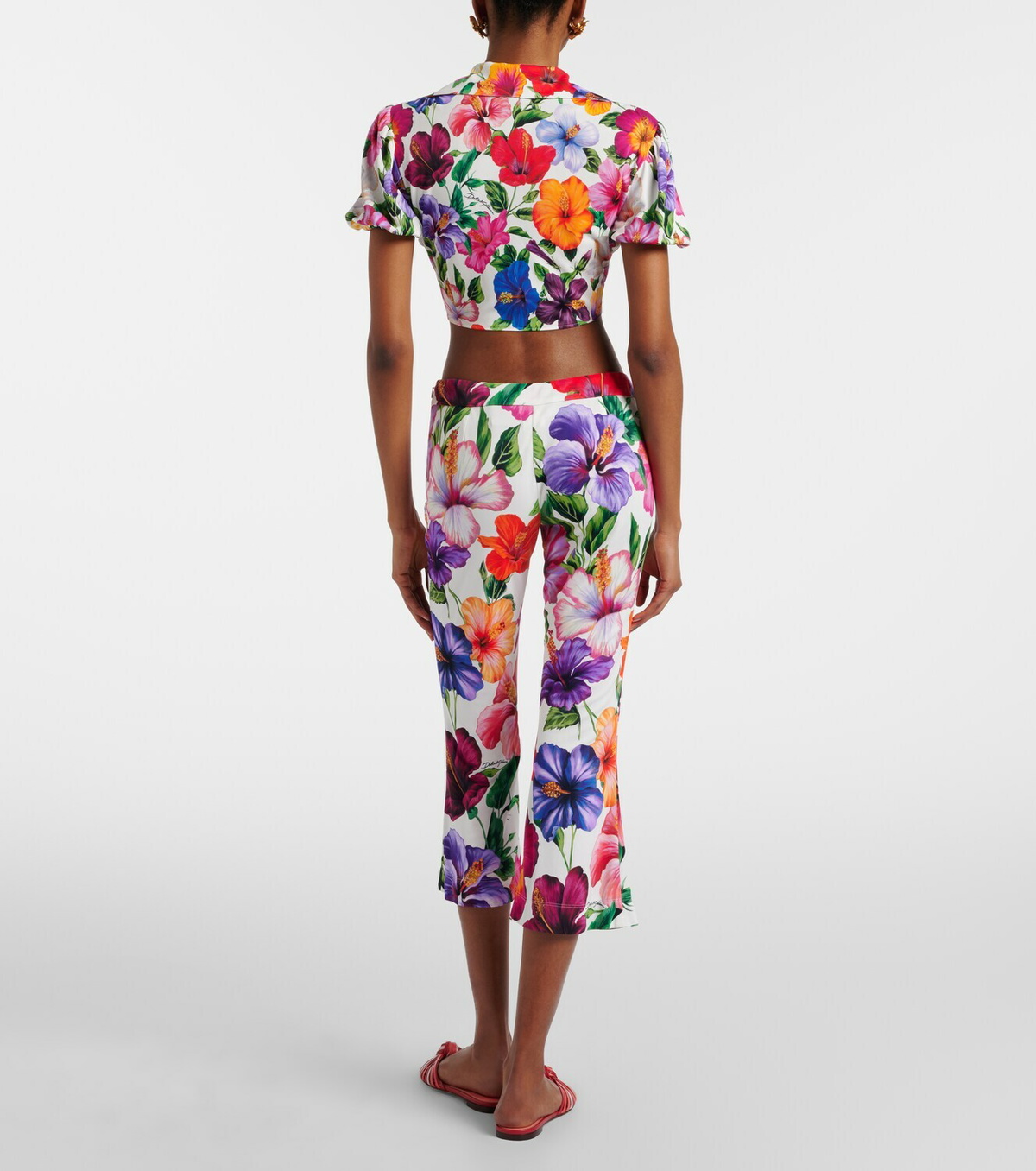 Dolce&Gabbana Floral capri pants