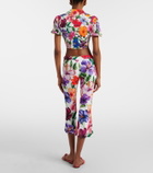 Dolce&Gabbana Floral capri pants