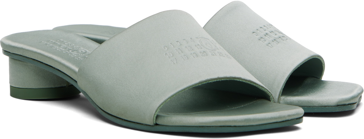 MM6 Maison Margiela Gray Anatomic Numeric Heeled Sandals