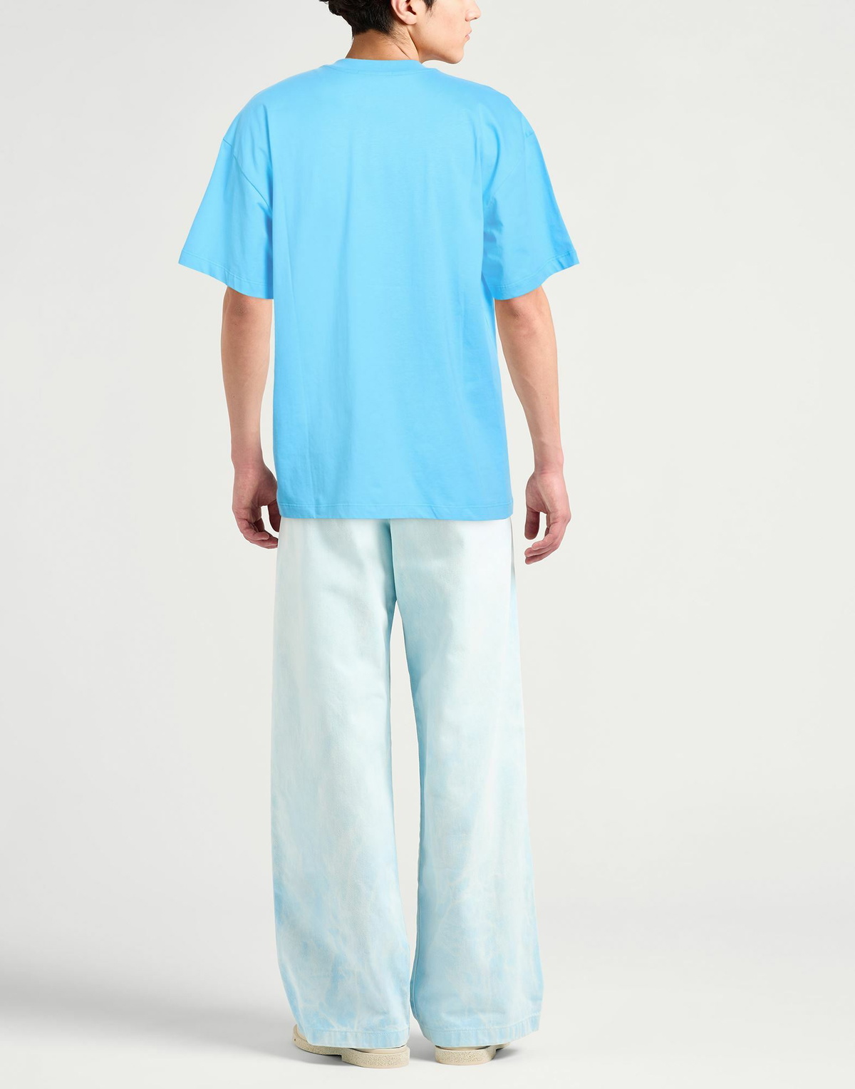 Msgm Mens T-shirt Sky in Blue