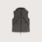 ROA Men's Nuna 800 Fill Power Pinstriped Down Vest in Graphite